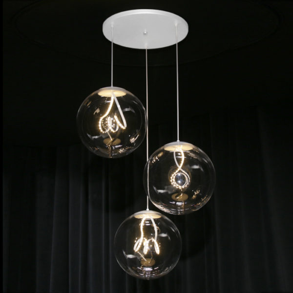 Fire Farm's Jettison Edison triple pendants 03903.130